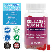 Gummies de collagène avec biotine et vitamines pour le soutien des cheveux, de la peau et des ongles – Complément alimentaire – Fournisseur d'usine OEM sous marque privée