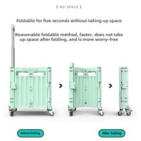 Chariot à provisions de supermarché chariot express pliable d'extérieur petite remorque pour camping et étals outil de qualité