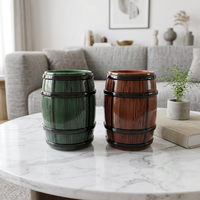 Verre à shot en plastique de 25 ml et 50 ml, motif grain de bois, design unique, pour whisky irlandais