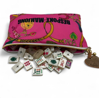 Jeu de Mahjong Personnalisé en Acrylique Gravé, 160 Tuiles, Luxe Américain, Nacre Crème, Année du Cheval