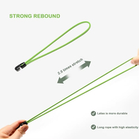 Corde élastique robuste de 26 cm, flexible et haute résistance, mini-corde à bagages avec 1 crochet, sangle en latex pour camping, chariots, vélos