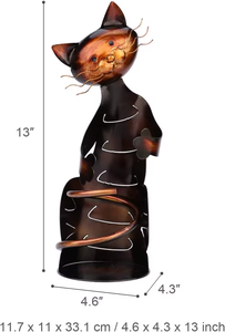 ออกแบบใหม่แมวจัดแต่งทรงผมโลหะชั้นวางไวน์เครื่องประดับโมเดิร์นสไตล์ยุโรป Minimalist ผู้ถือไวน์ตกแต่ง - Product Image 4