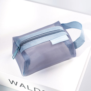 High Capacity <b>Makeup</b> <b>Bag</b> New Mesh <b>Transparent</b> Cosmetic <b>Bag</b> for <b>Makeup</b> Storage Portable Travel Cosmetic Organizer Women Handbag - Product Image 4