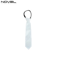 Cravate vierge à sublimation DIY, prix de gros, blanche, 100% polyester, impression thermique métallique, pour enfants, adultes, hommes, usage promotionnel