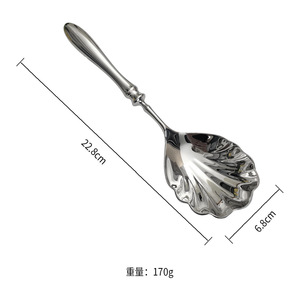 304 stainless steel <b>large</b> spoon shell spoon creative gourd handle spoon hotel catering service spoon hammer public spoon - Product Image 5