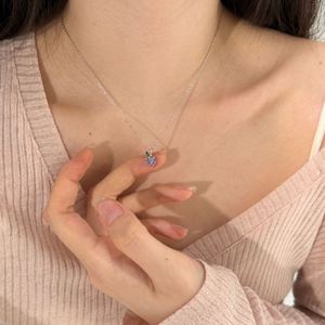 สร้อยคอจี้อัญมณีสีม่วงเงิน925ดีไซน์ใหม่สไตล์เขตร้อน dylam 5A Zirconia สร้อยคอจี้ผลไม้องุ่น - Product Image 4
