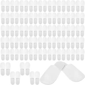 Pantuflas de Hotel, Juego de Pantuflas para Huéspedes, Pantuflas Desechables, Pantuflas Unisex, Punta Cerrada, Pantuflas de Spa para Hoteles, Viajes, Bodas - Product Image 3