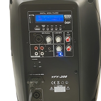 Système Stéréo Sans Fil TWS 800W avec Paire d'Enceintes Amplifiées 8 Pouces pour Concerts, Karaoké et Clubs
