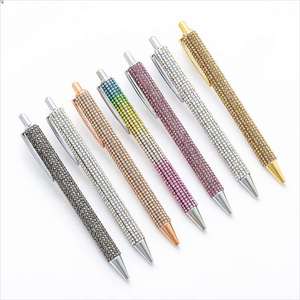 High End Elegant Glitter Ballpoint <b>Pen</b> <b>Colorful</b> Metal Retractable Custom Logo Promotional Stylish Gift Medium Point 1.0mm Persol - Product Image 1