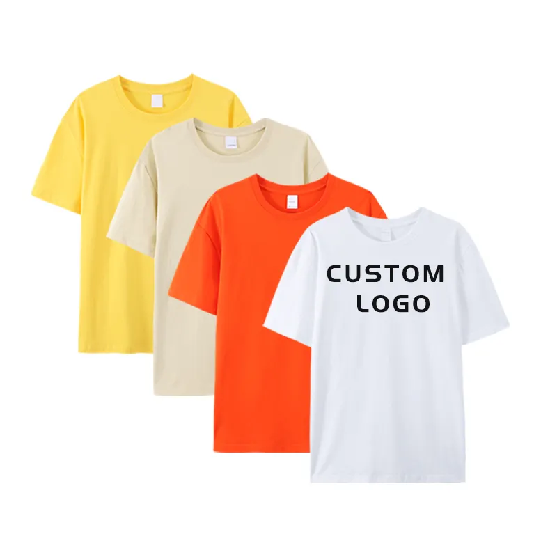 Cheap Wholesale Tshirts Printed Cotton Couple Tshirts For Lovers Soft Cotton Custom Logo Plain Tshirts