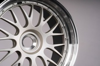 168 Jantes forgées sur mesure en 2 pièces, design maille, à déport profond, Or Argent, 19 20 21 pouces, entraxes 5x112 5x120 pour BMW M3 M4 M5 Mercedes AMG