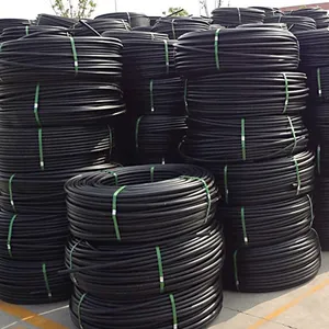 Küçük çaplı tarım sulama rulo damla delikli PE su hortumu fabrika ucuz 16mm HDPE boru