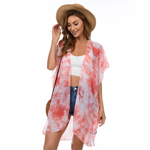Summer Chiffon Shawl Scarves for Beach Cardigan Dress Bikini Kimono <strong>Cover</strong> <strong>up</strong> for Ladies Sun Protection Wrap Shawl Beach <strong>Cover</strong> <strong>up</strong> - Product Image 4
