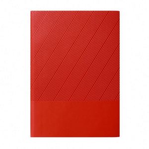 Carnet A5 à couverture souple en PU, design haut de gamme, couverture rayée patchwork, logo personnalisé pour entreprise, cadeaux d'affaires - Product Image 3