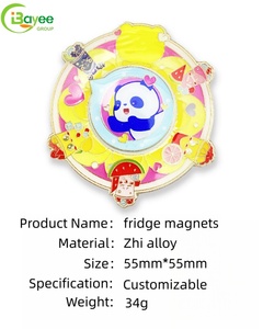OEM Refrigerator Magnetic Souvenir Gift Cartoon Panda Pattern Design Fridge Magnets Custom DIY logo <b>Sound</b> Fridge Magnet - Product Image 3