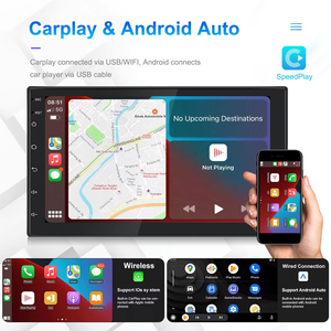 Radio de Auto Podofo 2+64GB 7" Doble DIN, Estéreo para Auto Android, Autoradio con Carplay, Android Auto, GPS, WIFI, BT, FM, RDS, Compatible con Cámara AHD - Product Image 2