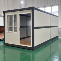 Maison conteneur extensible en acier de 20 pieds à assemblage rapide pour bureau de chantier ou logement