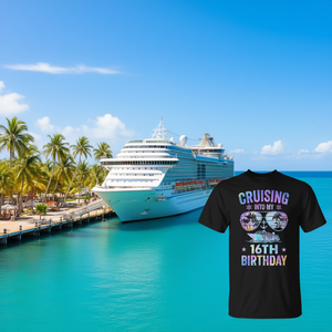 Cruising Into My 16Th <b>Birthday</b> T-Shirt Family Cruise <b>16</b> <b>Birthday</b> Shirt - Product Image 3