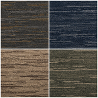 Dalles de moquette 50x50cm en nylon à boucles, dalles de moquette modulaires carrées pour projets de bureaux