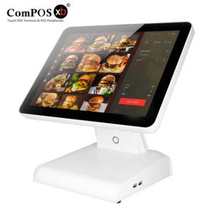 工厂价格便宜的电子收银机批发收银机Pos系统触摸记录仪盒双屏 - Product Image 1