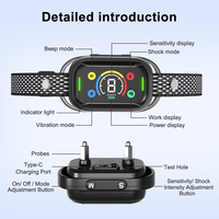 TIZE Neues Produkt Patentiertes Farbdisplay-Design Intelligentes Hunde-Gerät Vibrations-Antibell-Halsband