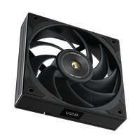 COOLLEO V28-B12 Vente flash Ventilateur de refroidissement d'eau pour processeur 120 mm 4 broches Ventilateur d'ordinateur avec contrôleur LED Ensemble de télécommande pour jeux 5V