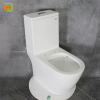 Placard d'eau de toilette de lavage d'commode ronde directe d'usine et ensemble de toilette monobloc en céramique de lavabo suspendu au mur pour la salle de bain