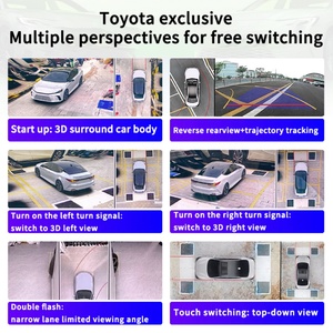 Caméra panoramique 360° d'origine pour Toyota Camry, système de caméra à vue aérienne 4 canaux 1080p avec trajectoire dynamique - Product Image 2