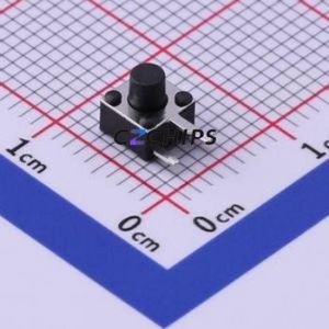 UK-B02125-45-G50-SP25Y Tactile Switch Through hole Switch Single Pole Single Throw Round Button 2.5N Right Angle Insert - Product Image 1