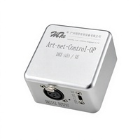 Pengontrol Art-Net DMX512 512 Saluran Konverter Ethernet ke DMX dengan Remote Inframerah untuk Pencahayaan Panggung DJ Disko
