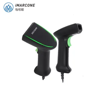 2.4g bt wired 3-in-1 barcode scanner android High Quality 1D 2D Handheld Wired Barcode Reader PDF417 QR Code Scanner DM barcodes
