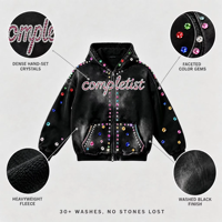 Sweat à capuche surdimensionné pour homme en coton lourd de haute qualité, style streetwear décontracté, motif araignée