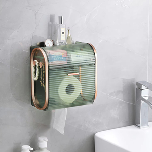 Phòng Tắm Nhà Vệ Sinh Giữ Giấy Treo Tường Nhựa Không Thấm Nước Khăn Ăn Trường Hợp Khăn Giấy Lưu Trữ Mô Hộp - Product Image 1