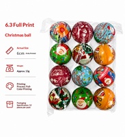 Balles anti-stress en mousse PU imprimées pour Noël, douces et élastiques, jouets anti-stress, décorations de festival