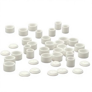 Creuset en céramique d'alumine avec couvercle pour analyse thermique DSC TGA DTA Équipement de laboratoire résistant aux hautes températures - Product Image 1