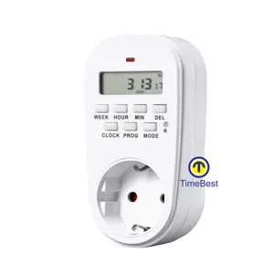 220-240V Smart Travel Adapter Timer Switch EU Plug AC Power Weekly Digital Timer Plug Socket