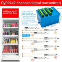 Amplificateur de cellule de charge multicanal 3/6/9/16 et transmetteur de pesage numérique avec RS232/RS485 pour la vente et la mesure de force
