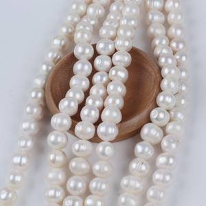 Perlas de Agua Dulce Barrocas de 10-11 mm con Orificio Recto, Material para Collar y Pulsera, Imitación Natural de Zhuji para Diseño Creativo - Product Image 1