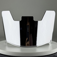 Visières de football chromées UV, miroir intégral, visière de rugby pleine taille, protection oculaire pour casques de football de collection