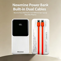 Idée promotionnelle de luxe pour un ensemble cadeau d'entreprise : stylo et batterie externe à charge rapide double câble 2 en 1, ensemble cadeau d'affaires pour entreprises