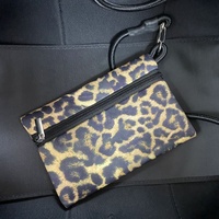 Sac de plage personnalisé de grande capacité de luxe en néoprène léopard sac fourre-tout personnalisé pliable à la mode sac à provisions pour les femmes