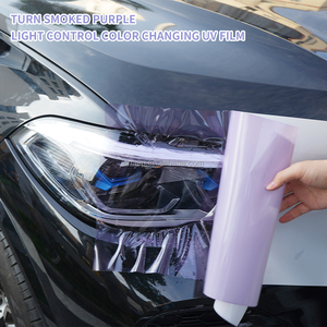 152cm/50cm/30cm * 15m fotocromatico per auto <span class=keywords><strong>pellicola</strong></span> protettiva <span class=keywords><strong>trasparente</strong></span> per nero e viola TPU Ppf <span class=keywords><strong>pellicola</strong></span> per lampada auto - Product Image 5