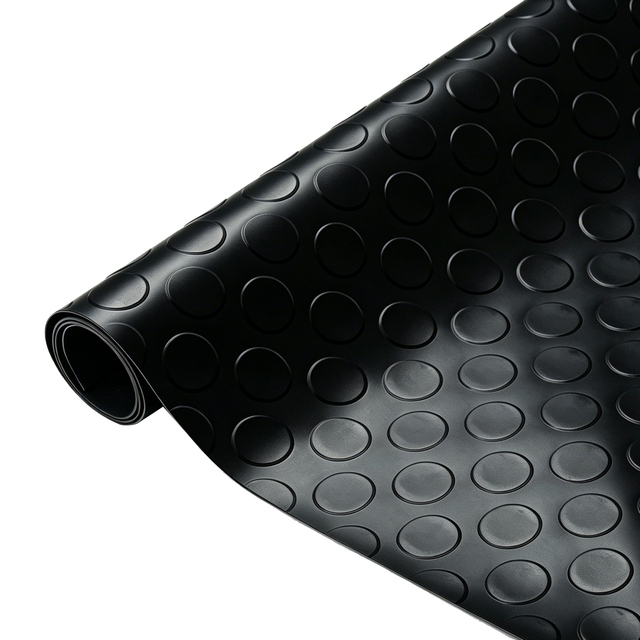 Modern PVC Square Car Floor Mat with Anti-Bacteria PET Friendly Antimicrobial Features Thin Low Pile for Car Use