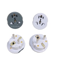 Adaptador de Viaje Universal de 2 Pines y 16A para UE/EE. UU. con 2 Tomas para Enchufes Europeos Alemanes y Dispositivos Extranjeros