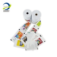 Rouleau de papier thermique pour imprimante, tickets de caisse avec Logo de marque personnalisé, 80x60mm
