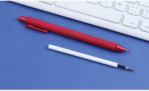 Stylo gel rétractable de 0.5mm avec logo personnalisé de haute qualité Macaron multicolore Gel de silice fabriqué en plastique durable pour la promotion - Product Image 6