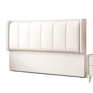 Cabecero Tapizado de Lujo Ligero, Minimalista, Ultrafino, Moderno, con Respaldo de Madera Maciza, Diseño de Patas de Gato - Product Image 4