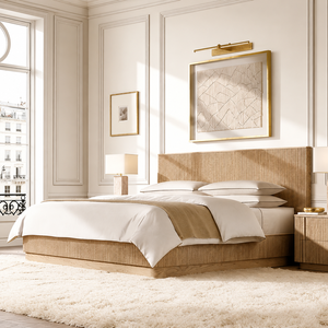 Set di Mobili per Camera da <span class=keywords><strong>Letto</strong></span> di Hotel a Cinque Stelle con <span class=keywords><strong>Letto</strong></span> <span class=keywords><strong>Matrimoniale</strong></span>, Comodino e Struttura del <span class=keywords><strong>Letto</strong></span> in <span class=keywords><strong>Legno</strong></span> per Resort e Villa - Product Image 1