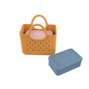 Waterproof Eco Friendly Promotion Silicon Lunch Box Bag for School Kids