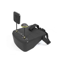 LS800D kacamata FPV 5 inci 4.3 inci, Kacamata HD dengan antena ganda DVR untuk bagian Drone RC